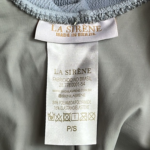 La Sirene Swimsuit Size S NWT Baby Blue - Picture 10 of 14